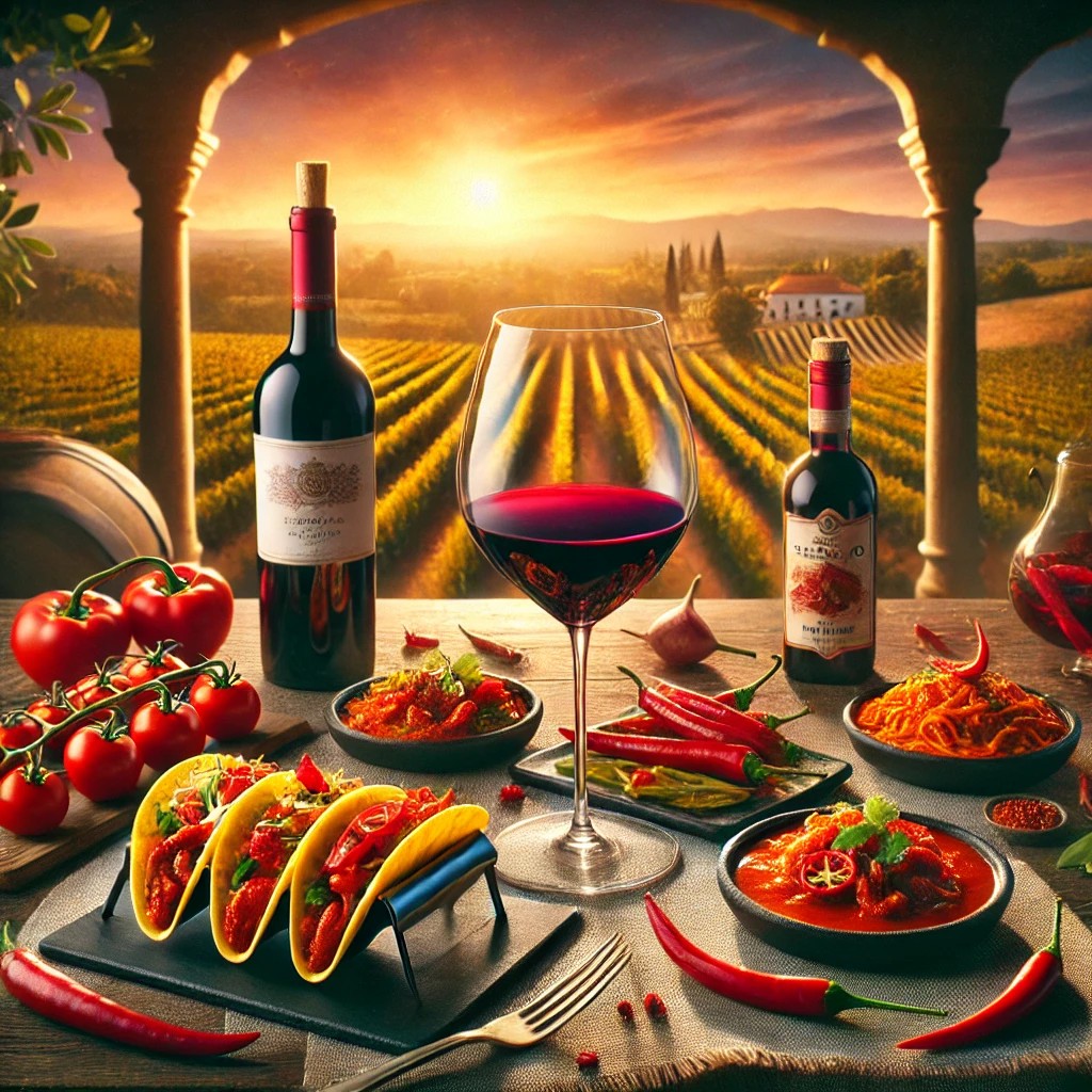 vino con picante